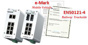 科洛理思工業交換機通過EN50121-4 & e-Mark，提升交通安防極佳的網絡傳輸及效能!