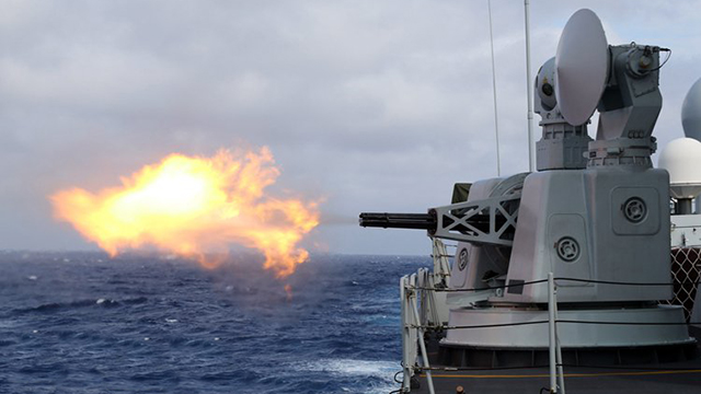 海軍柳州艦組織實戰背景高難科目訓練